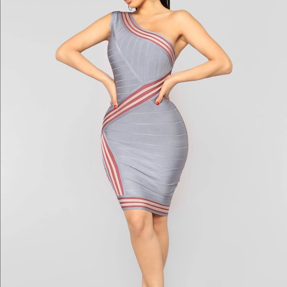 Always Winning Bandage Dress—Multi